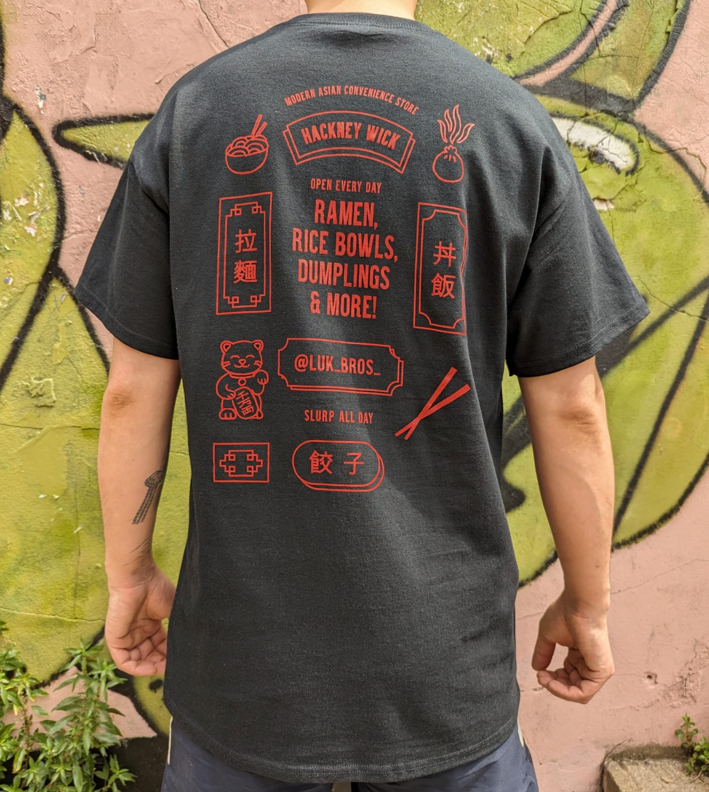 *BACK IN STOCK* Luk Bros' Menu Tee – Black