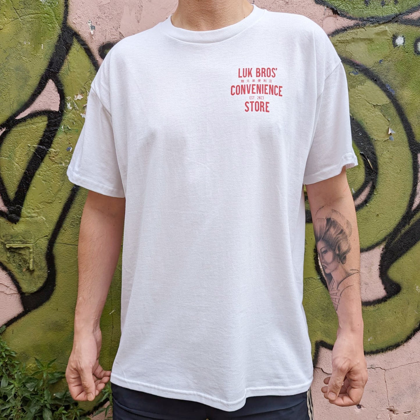 *BACK IN STOCK* Luk Bros' Menu Tee – White