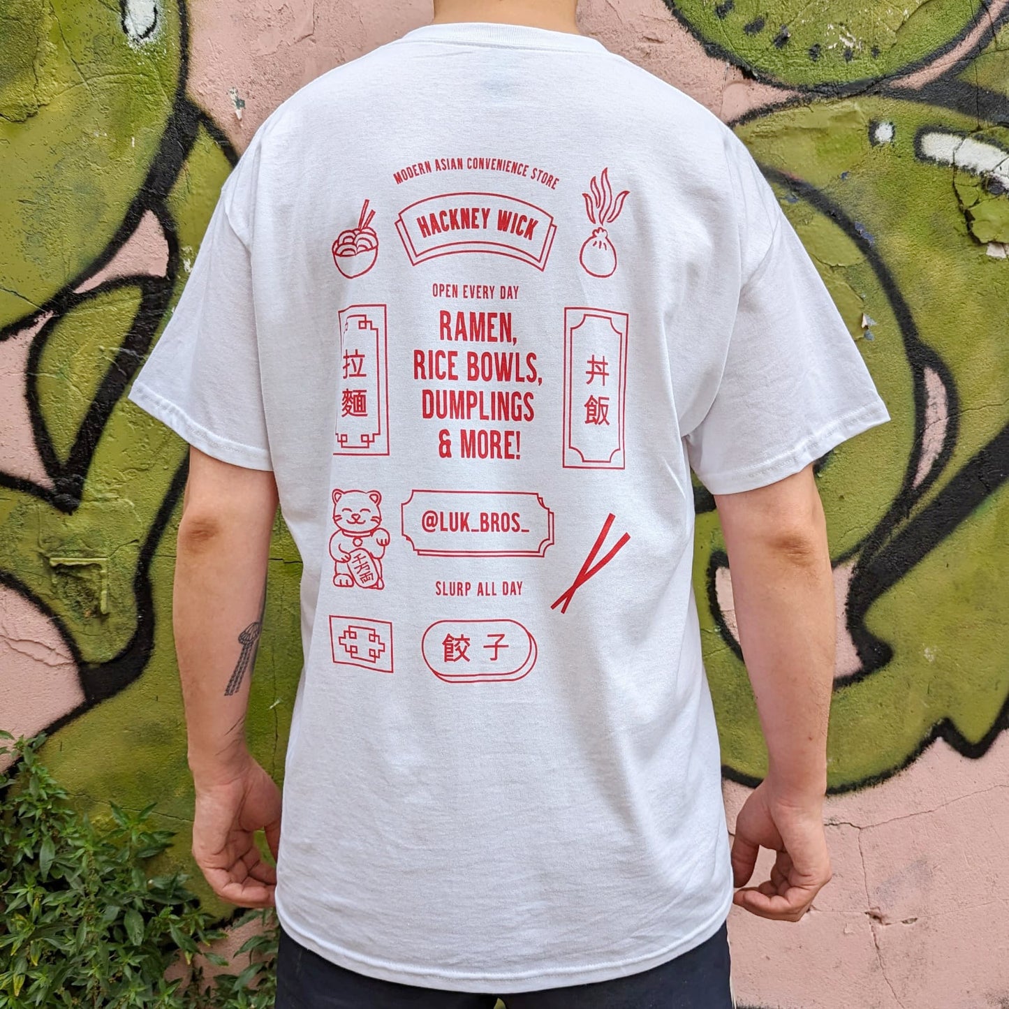*BACK IN STOCK* Luk Bros' Menu Tee – White