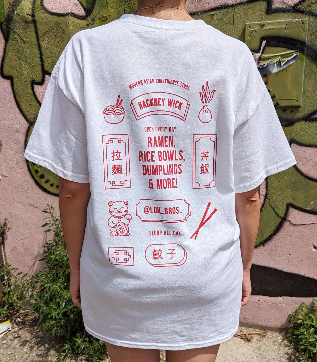 *BACK IN STOCK* Luk Bros' Menu Tee – White