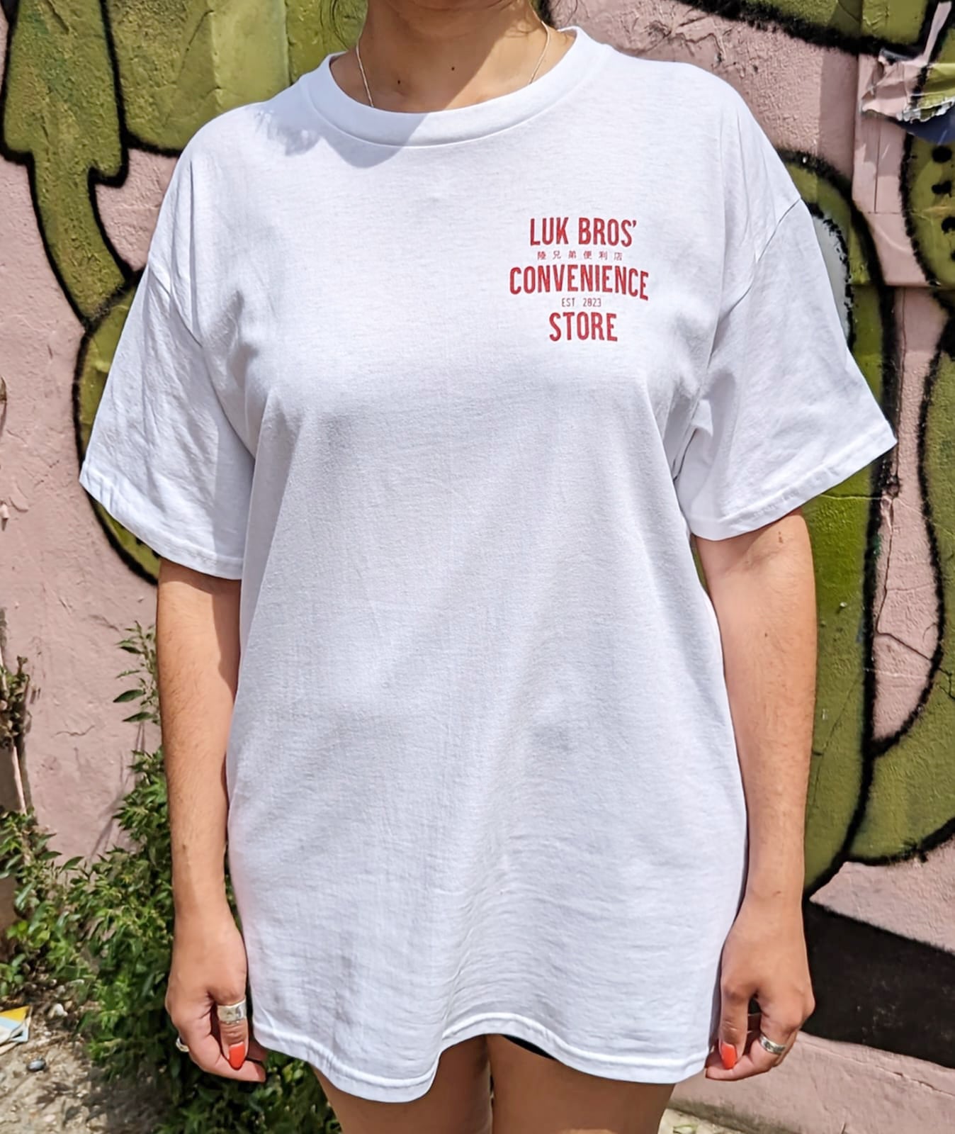 *BACK IN STOCK* Luk Bros' Menu Tee – White