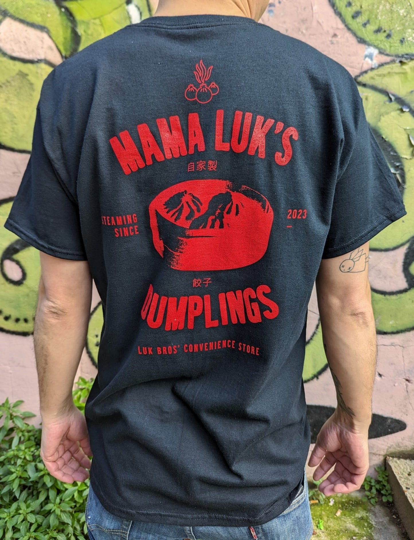 Luk Bros' Dumpling Tee - Black